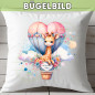 Preview: Bügelbild Babygiraffe rosa